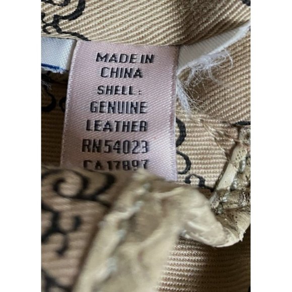 Forth & Towne Snakeskin Print Leather Satchel Purse with Silver Hardware - Picture 12 of 12